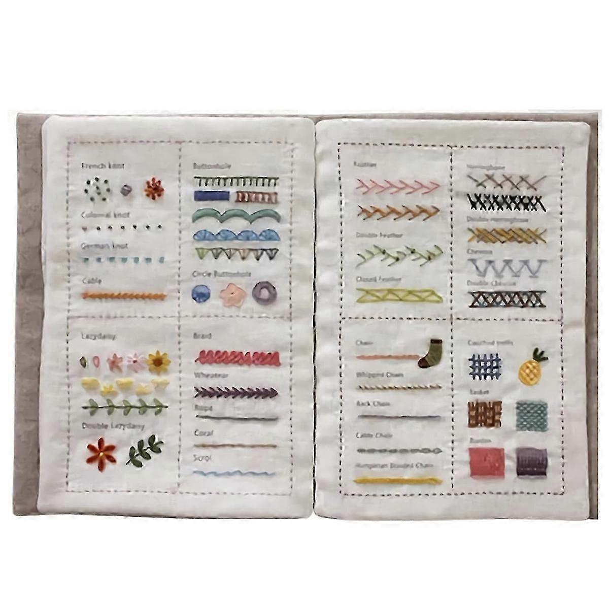Creative stitch book for handmade linen needlework