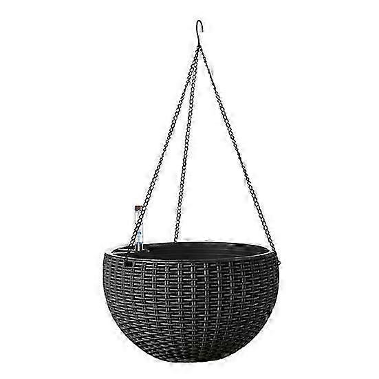 자체 급수 교수형 화분 실내 실외 두꺼운 교수형 바구니 화분 물