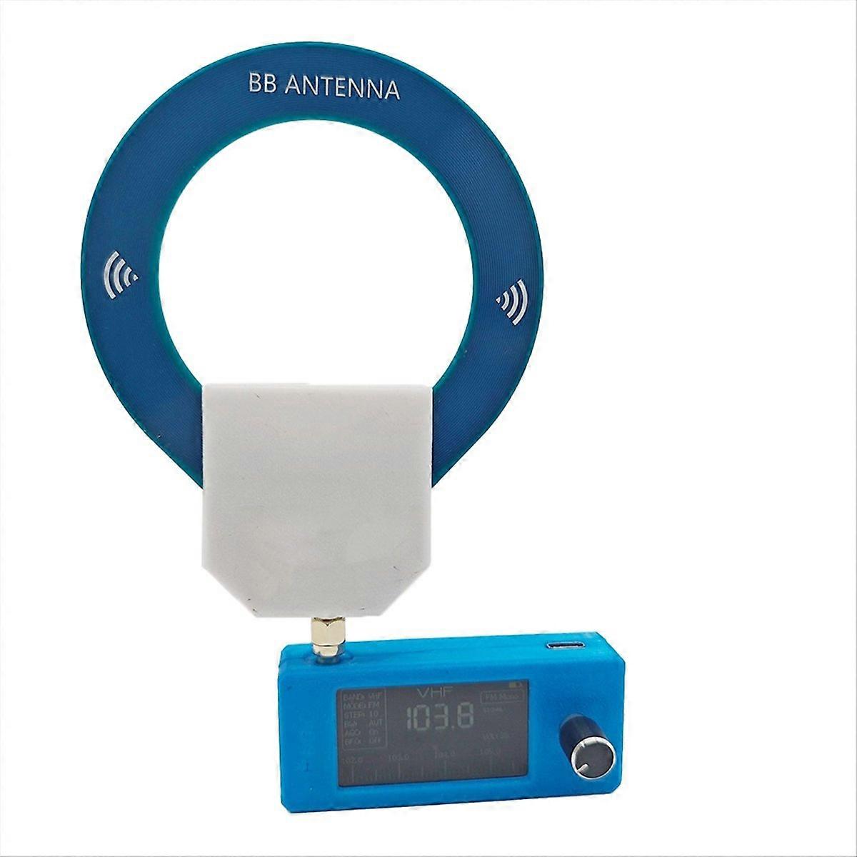 1 Set SI4732 Radio Receiver IPS Screen AM/FM/LSB/USB/ Mini Portable Shortwave Radio with Broadband Antenna