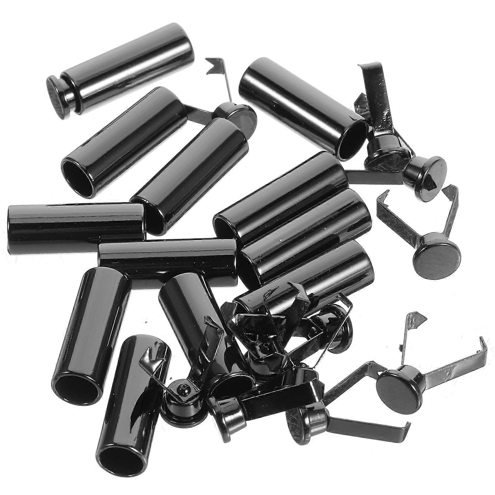 12pcs Cord Locks Rope End Stopper Cord Fastener Zinc Alloy Drawstring End Caps