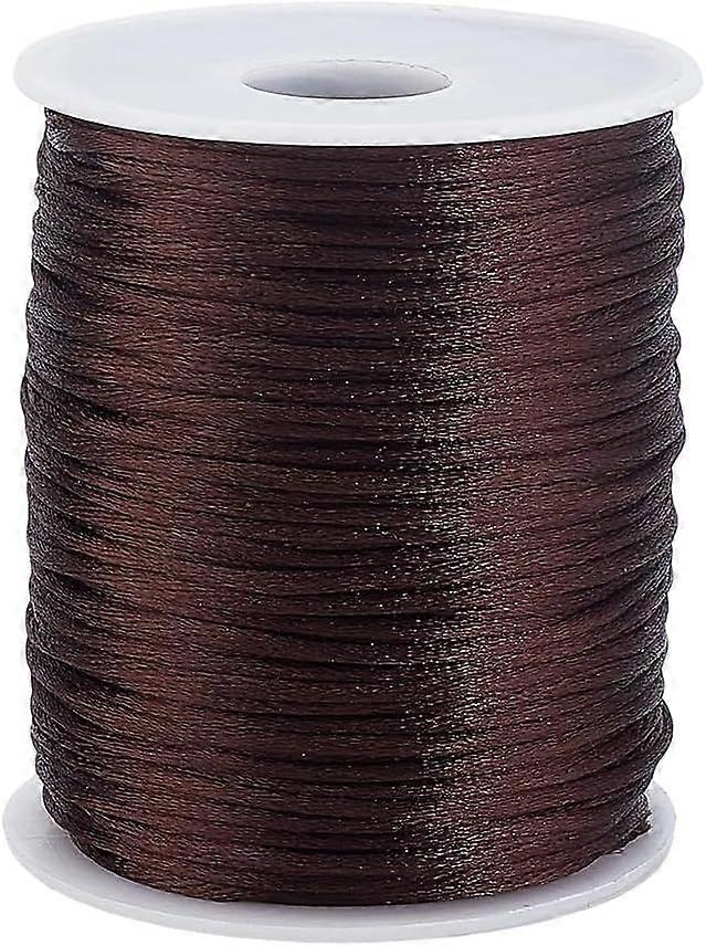 109 Yards Satin Rattail Cord 2mm Rattail Silk Cord Bracelet String Beading String for Friendship Bracelet Necklace Chinese Knot Macram Dream Catchers 