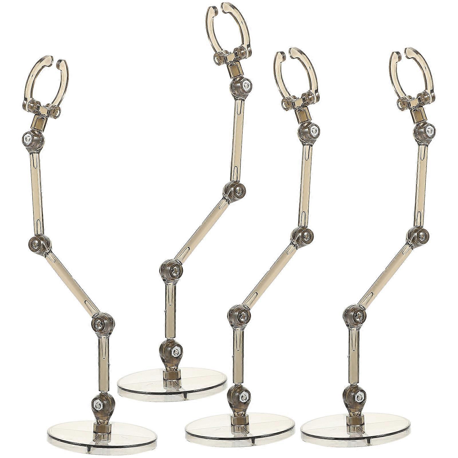 Plastic Figure Stand Display Shelf for Action Figurine 4Pcs Pack