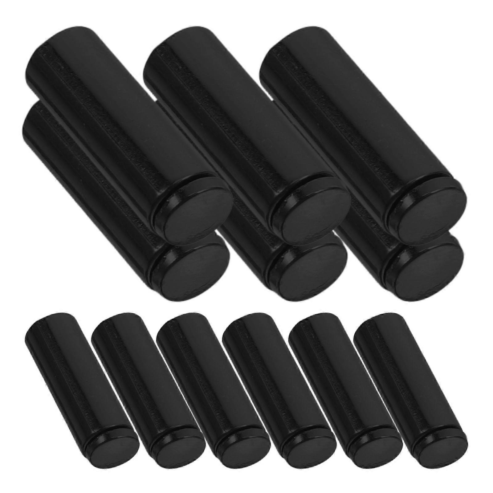 Hoodie Drawstring Ends For Various Occasions Black Metal Cord Lock Prevent Fraying 12Pcs