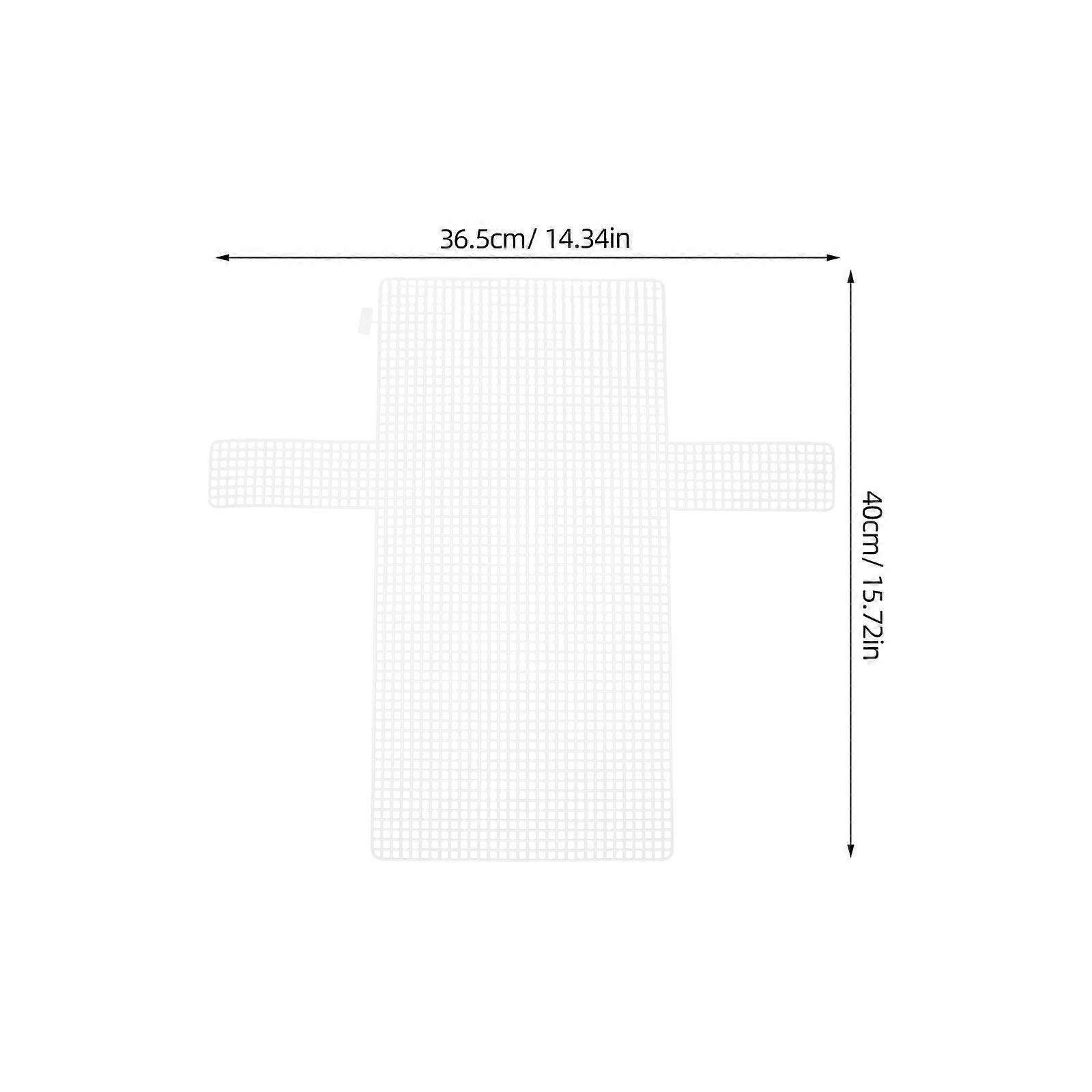 Plastic Mesh Canvas Sheets for DIY Weaving 10Pcs White Crafting Material