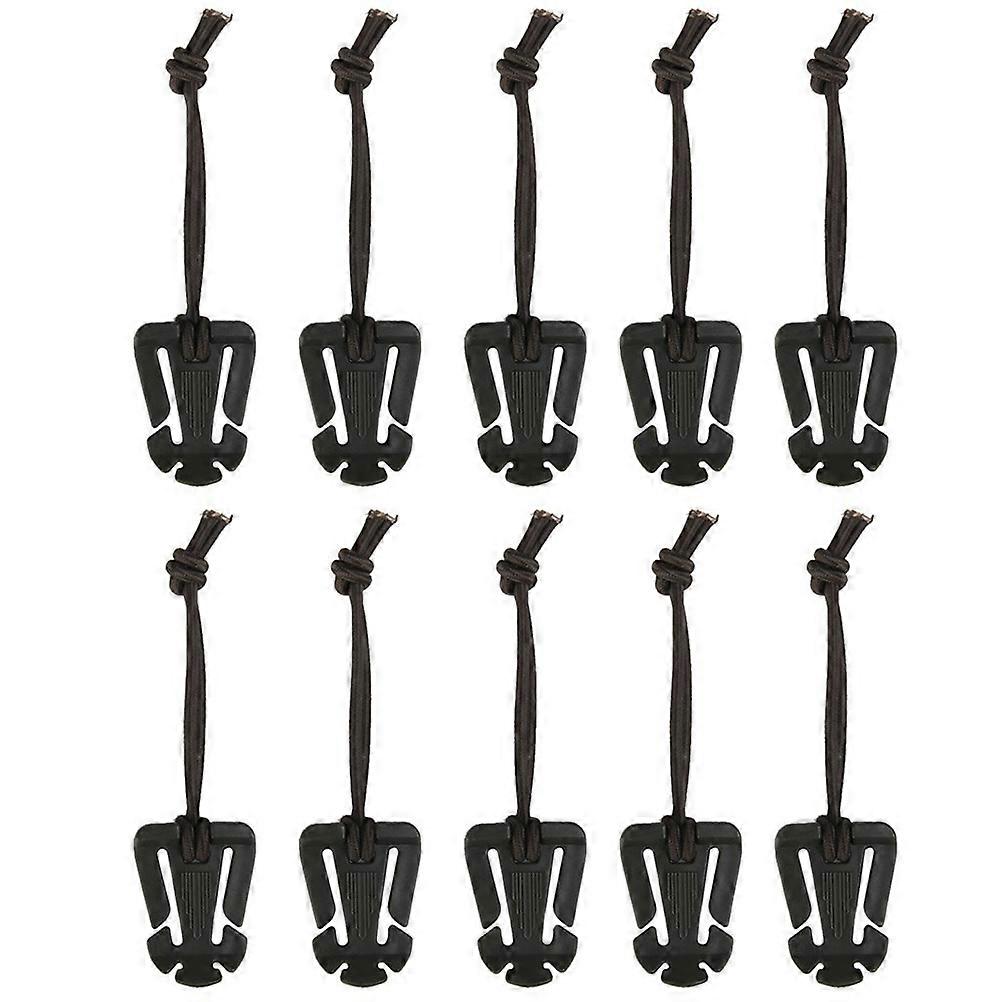 Buckle with Elastic String Strap Management Tool for Backpack 30Pcs Nylon