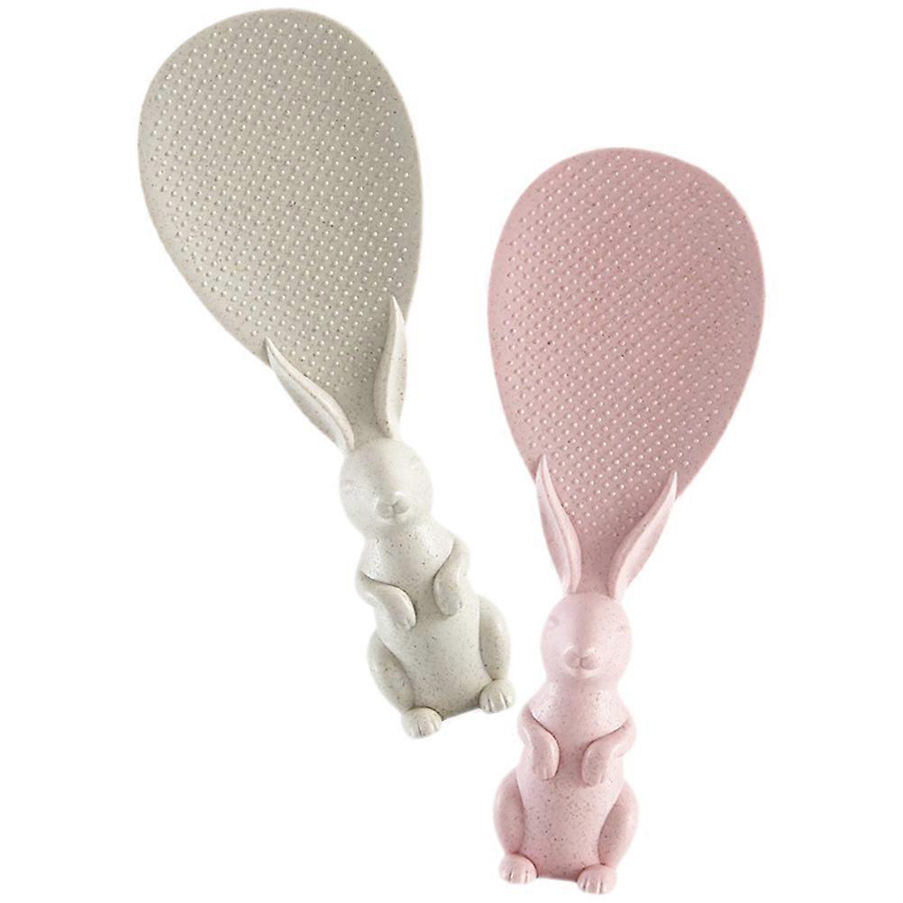 and Rice Paddle with Bunny Design for Kitchen Use Assorted Color