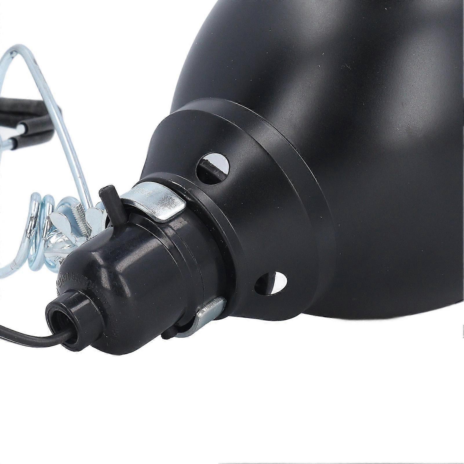 Reptile Light Fixture 250W Aluminum Versatile Reptile Deep Dome Fixture Heat Lamp Fixture for E26 UVA UVB Bulb US Plug 110V