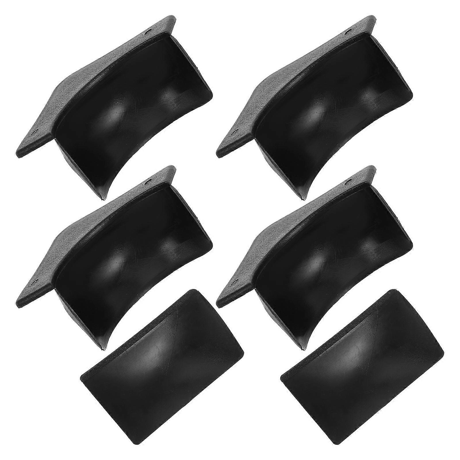 Black Plastic Billiard Table Pockets for Mini Pool Tables 6Pcs Kit