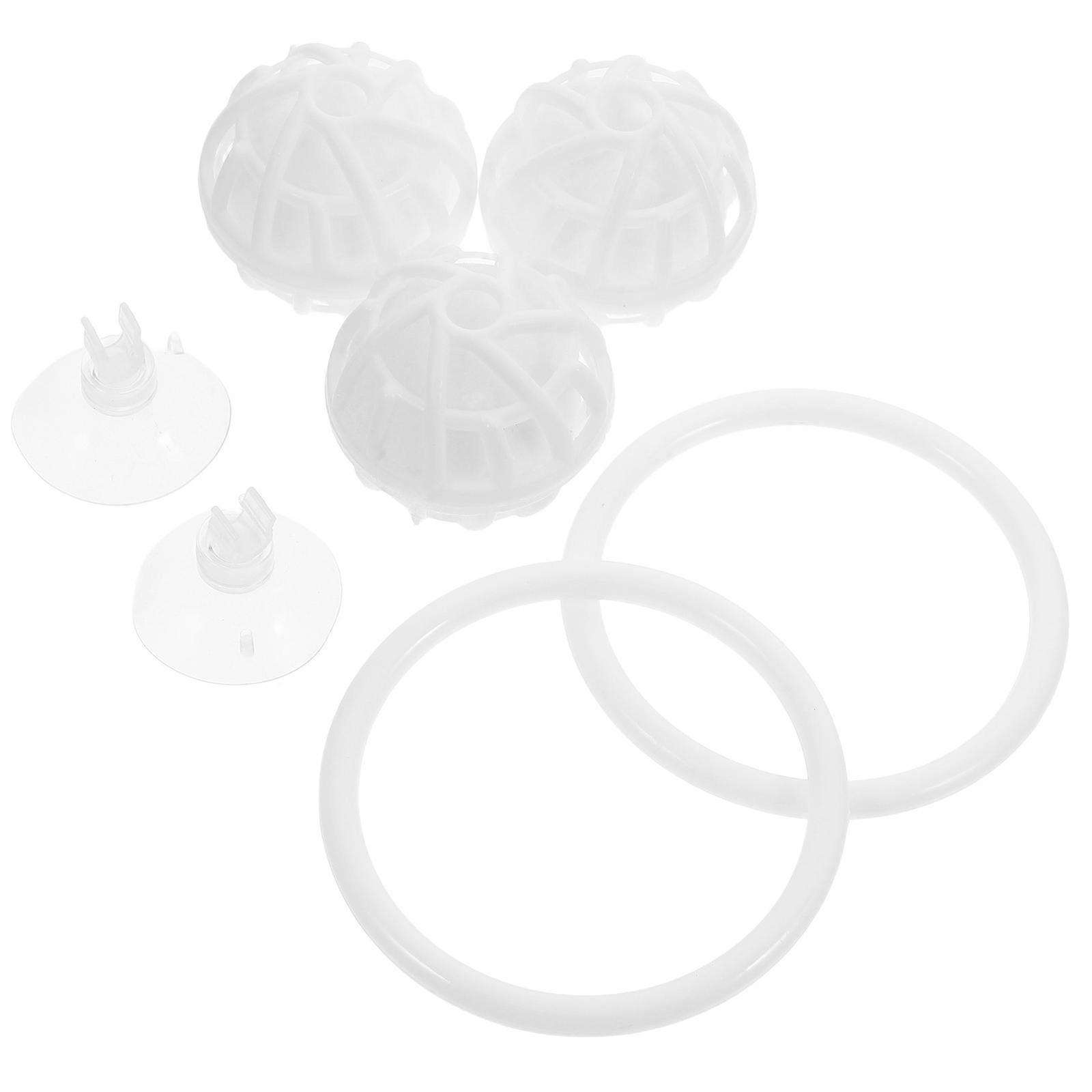 Betta Fish Training Ring and Filtration Balls for Aquarium Use 1Set