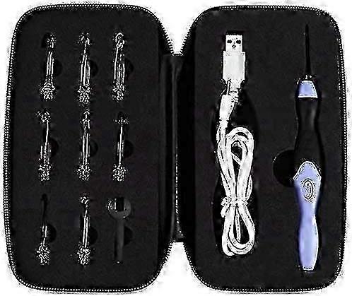 9-in-1 knitting needle set with LED light for crochet hooks