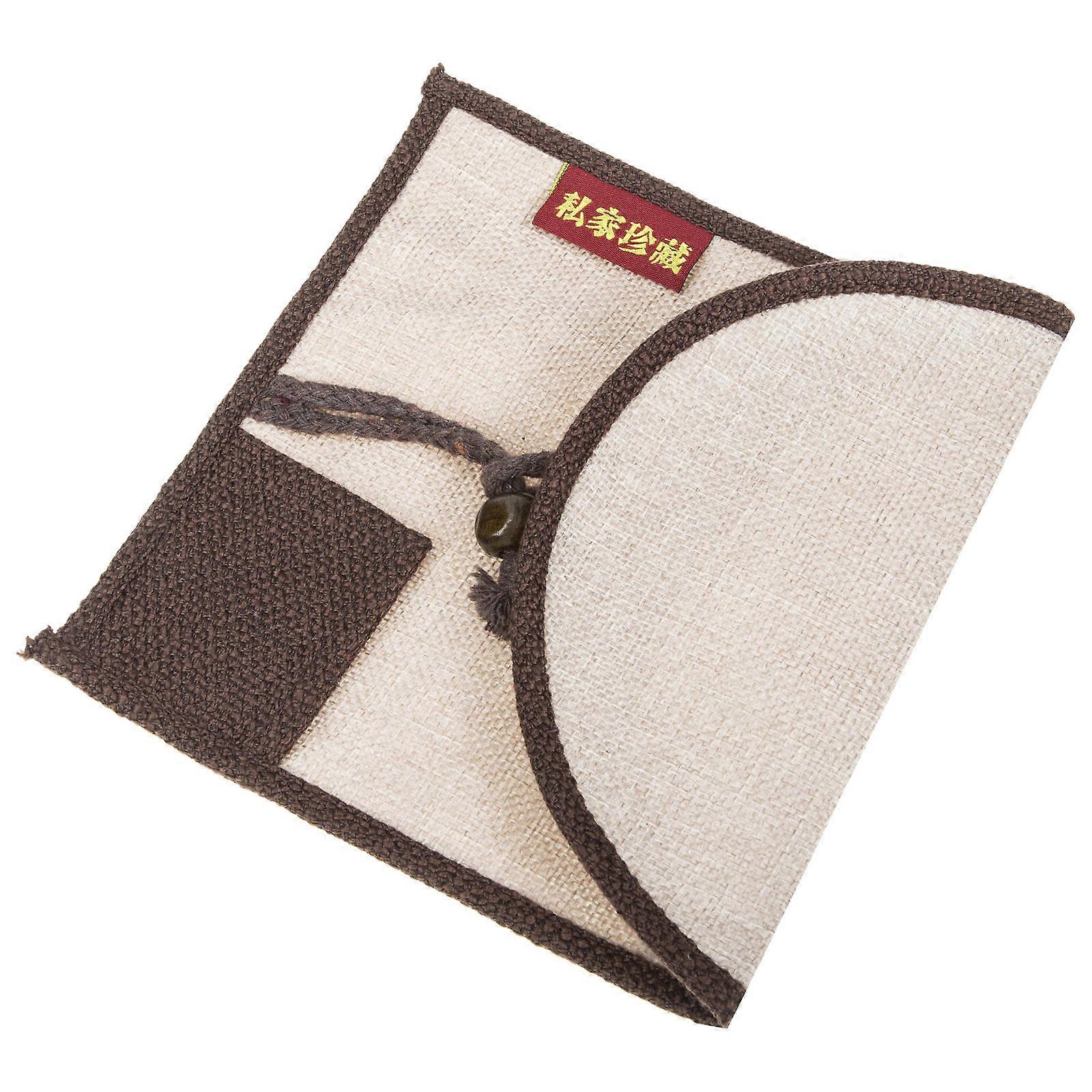 Tea Cake Storage Pouch for Storage Use Crafted from Assorted Color Linen
