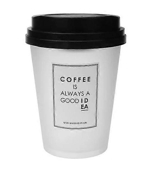 USB Humidifier 300ml Cool Mist with Quiet Operation and Auto Shutoff for Bedroom Car Office White