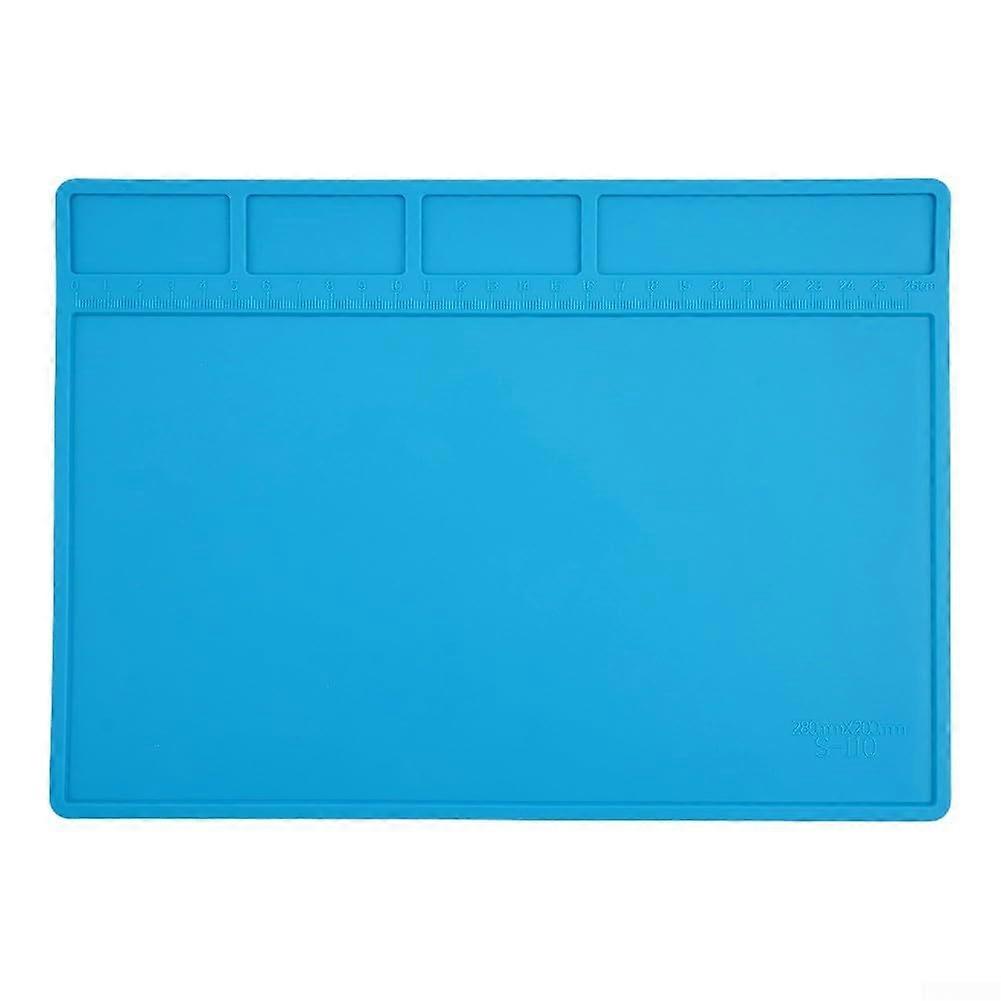 Heat Resistant Silicone Soldering Mat 28x20cm Anti Static Work Pad for Electronics