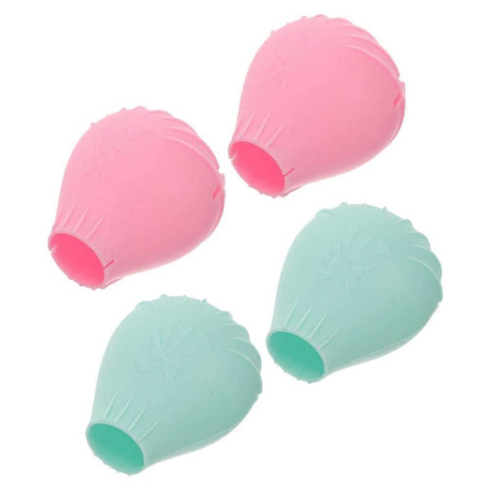 Makeup Brush Covers Silicone Organizer for Travel Protection 4Pcs Set