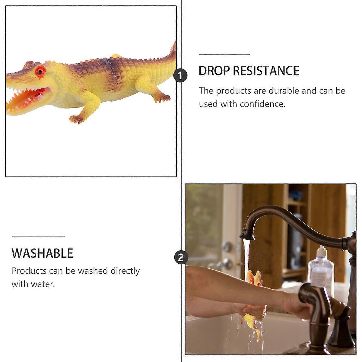 Cognitive Learning 4Pcs Animal Figure Toy Realistic Shape Indoor Play Educational Activities Assorted