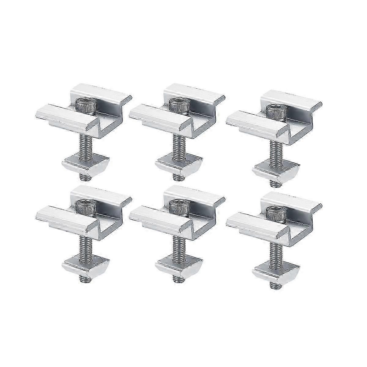 8pack Solar Panel Mounting Brackets, Solar Panel End , Centre , For Pv Solar Panel Solar Module 35m 2025