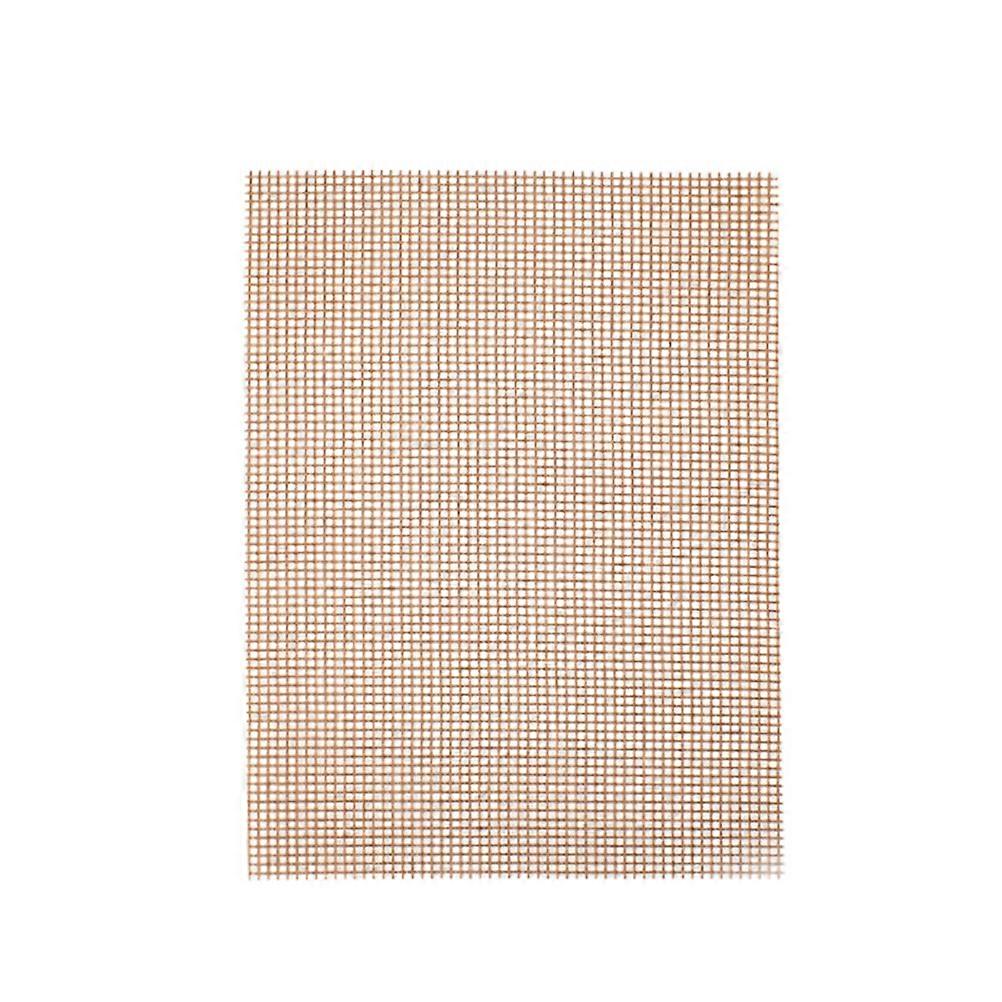Baking Mat Ptfe Grill Grid Mat for Barbecue Use 5Pcs Beige Pads