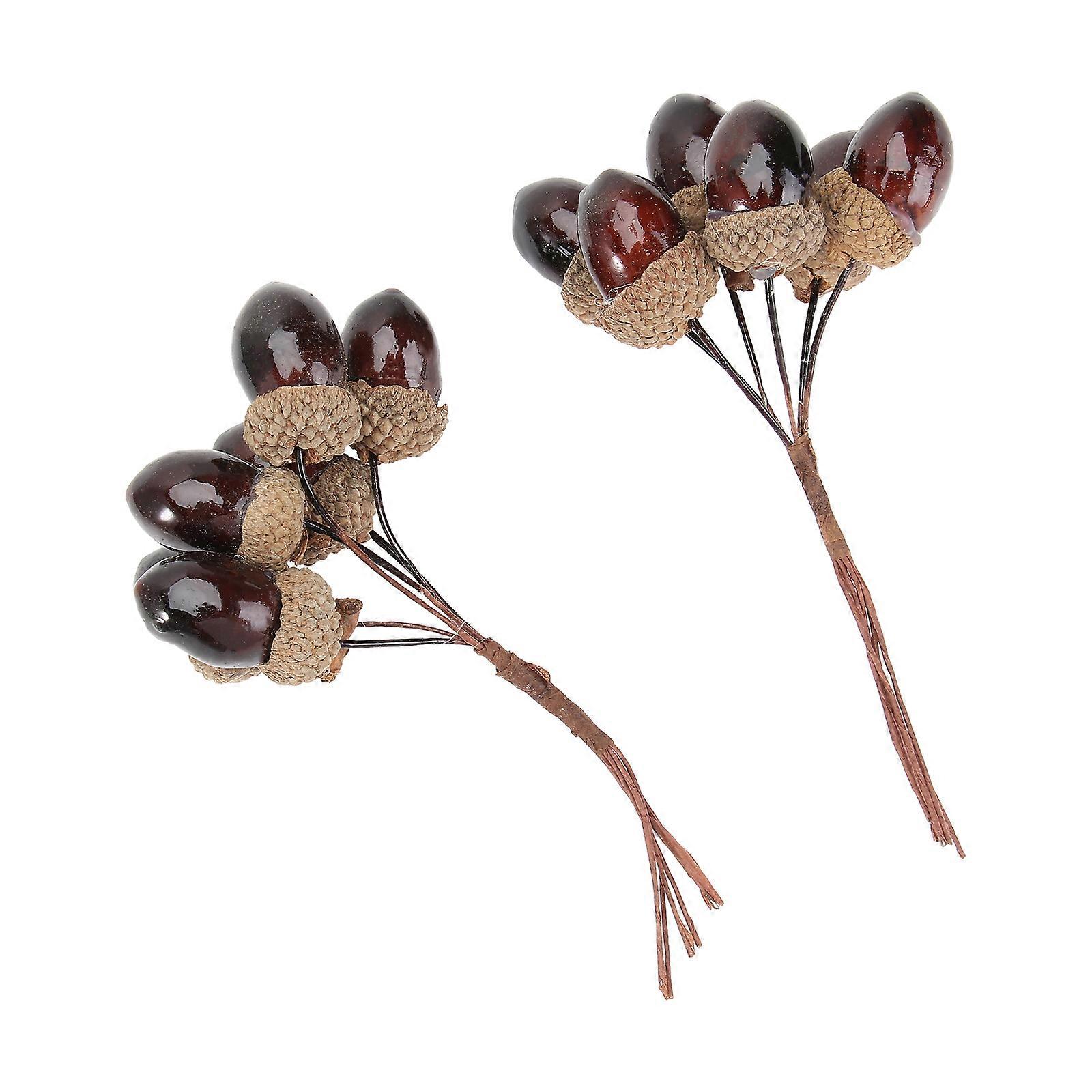 Christmas Artificial Pine Cones Tree Decoration with 6Pcs Coffee Color