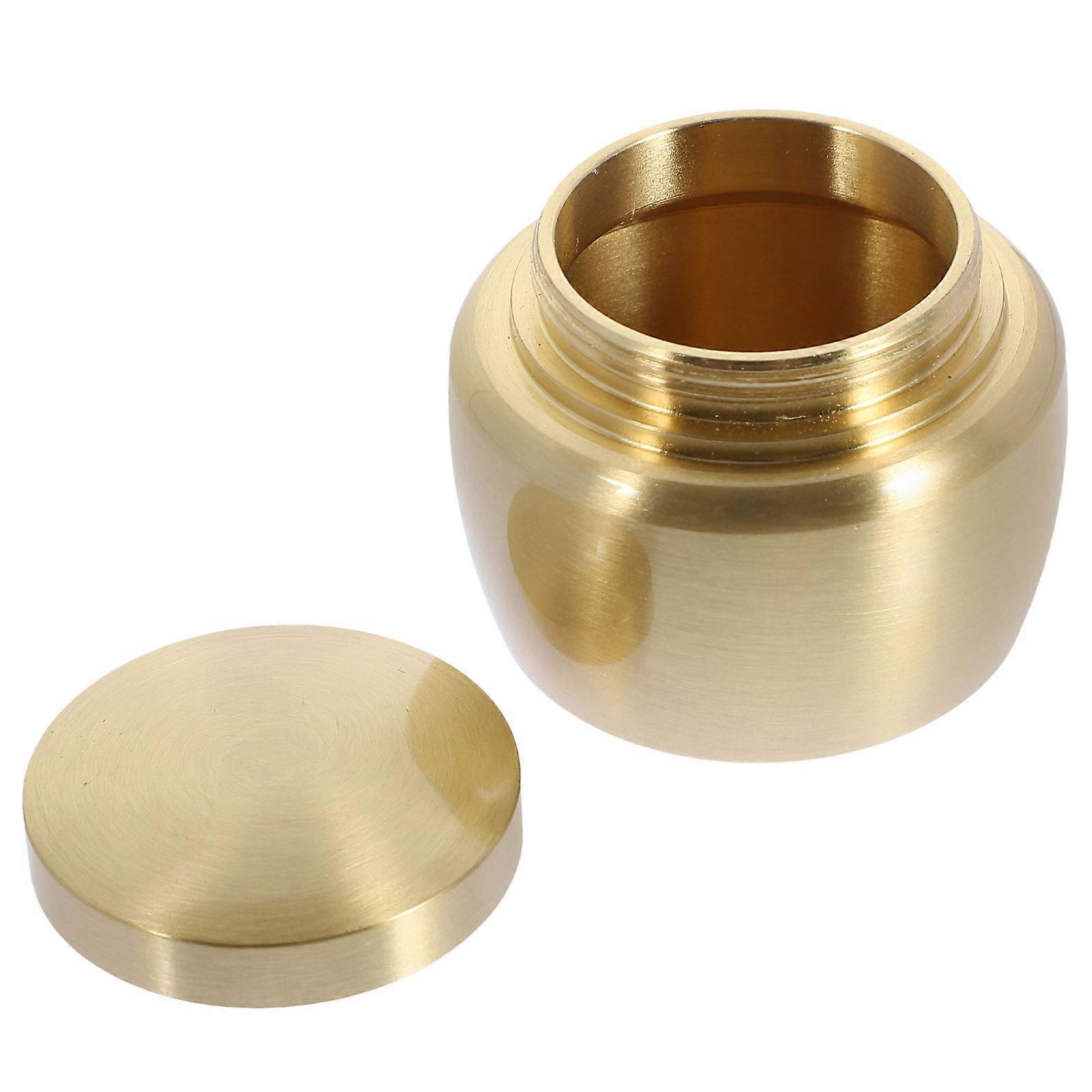Ash Box for Storage Use Copper Cremation Urn Small Canister