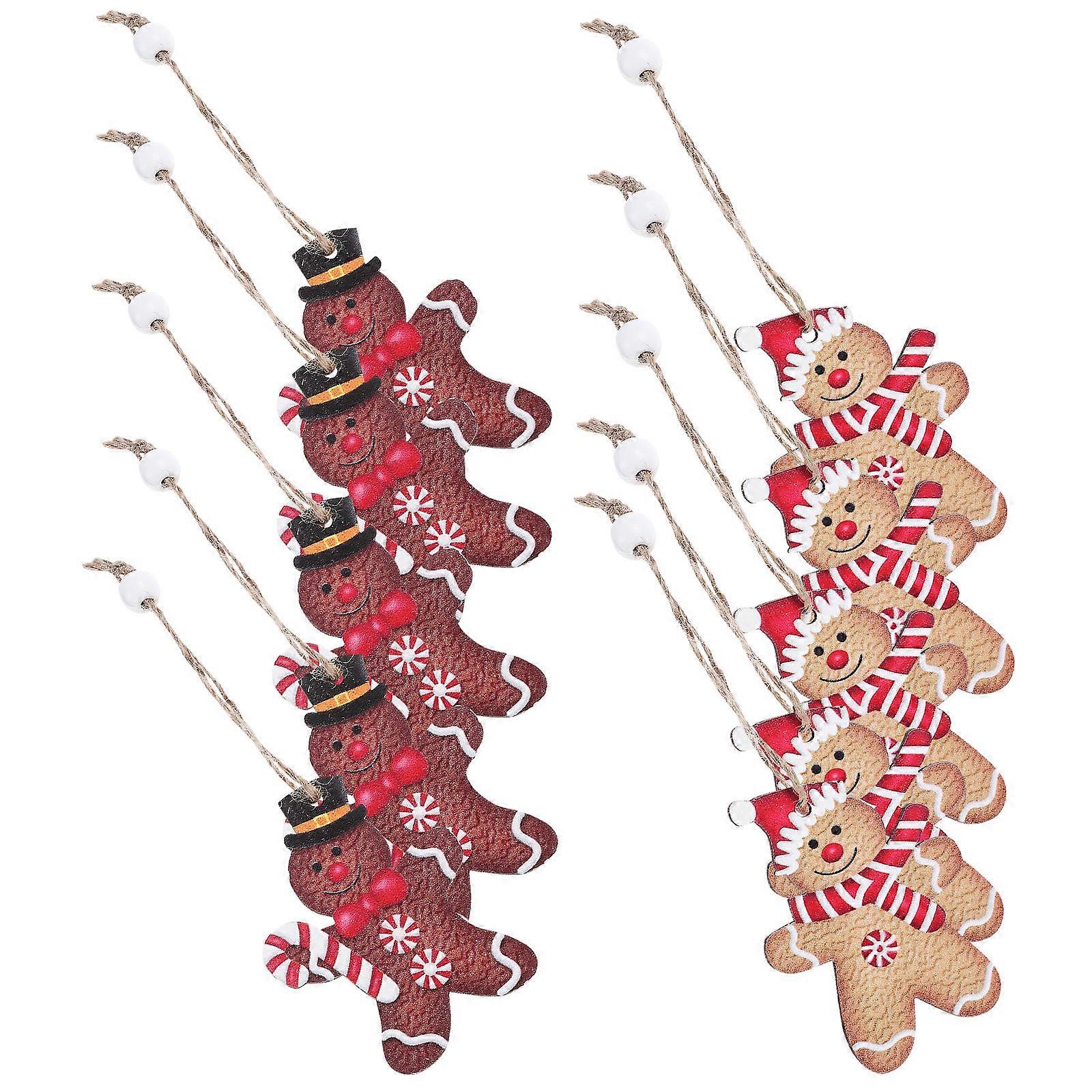 Gingerbread Man Ornaments Christmas Tree Decorations for 4 Boxes