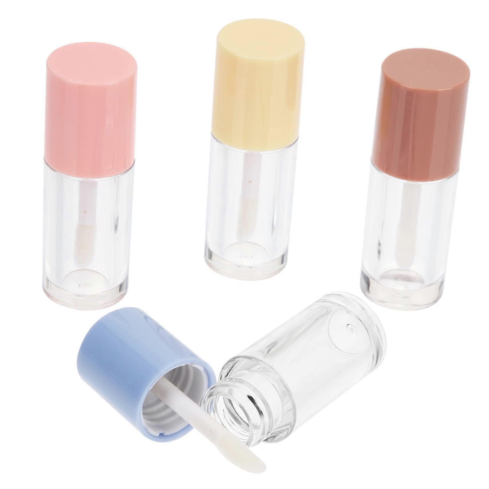 Lip Gloss Tubes Refillable Empty Containers with Applicator Clear Leakproof Design for Travel