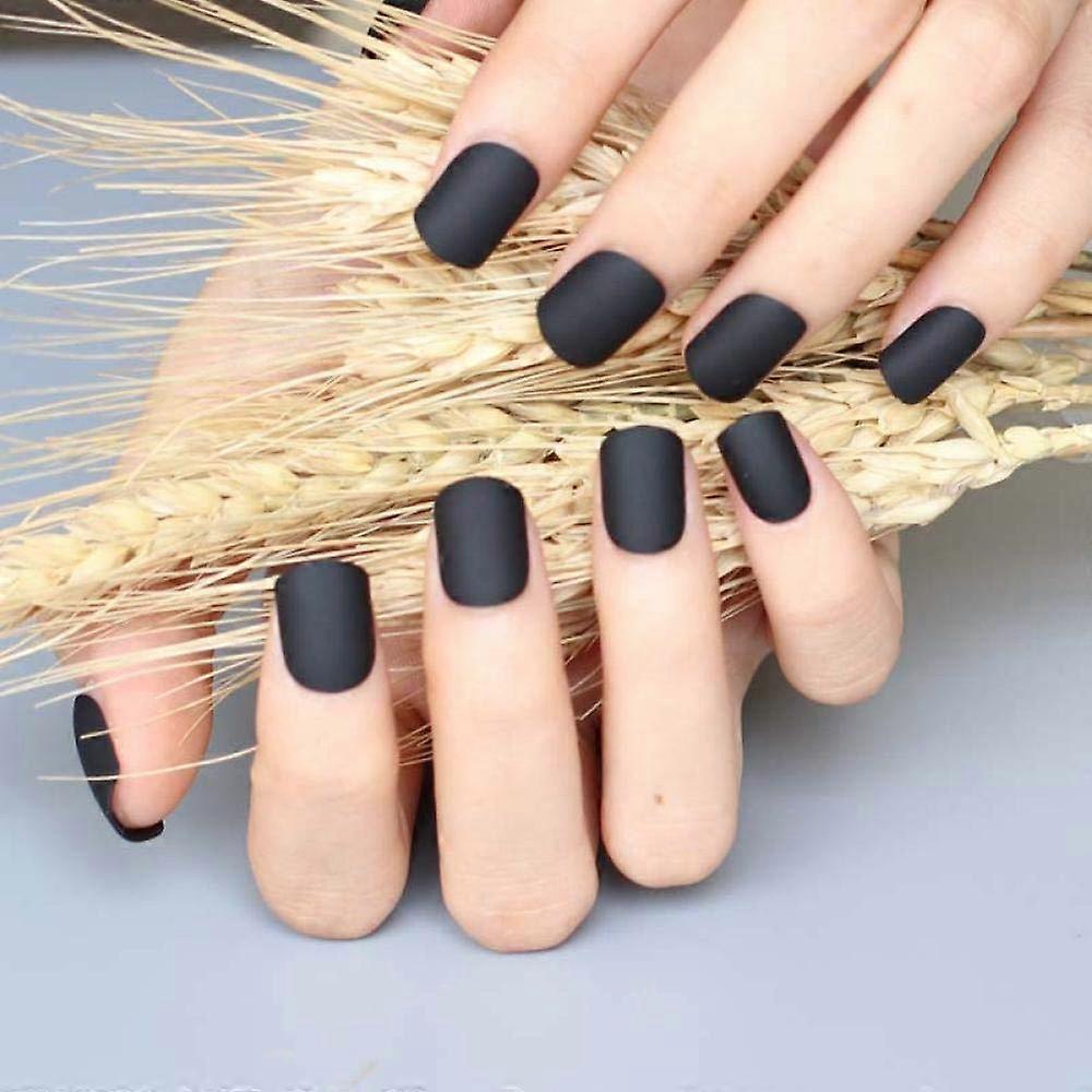 Short Square Press On Nails Set Matte False Nails Reusable Acrylic with Multiple Color Options