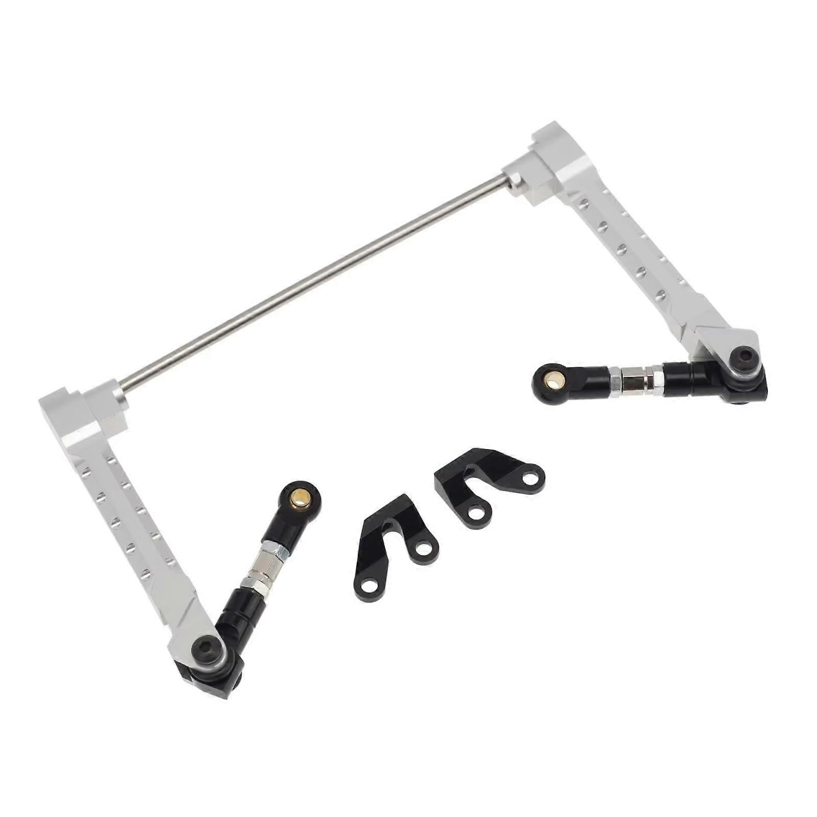 RC Crawler Metal Rear Sway Bar Upgrade Kit Compatible with Axial Wraith RR10 Bomber 1/10 Silver