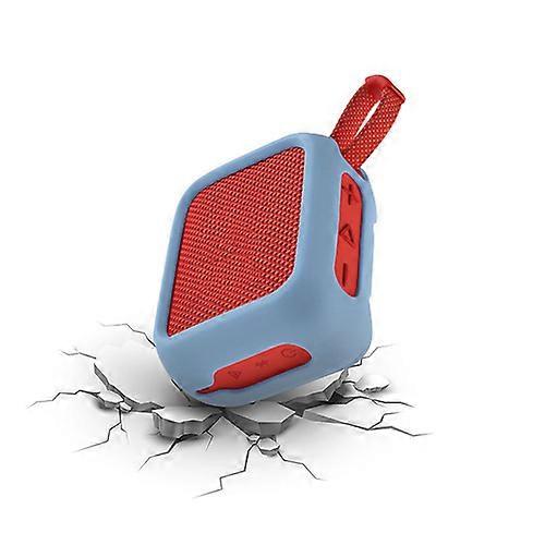 for JBL GO4 Silicone Protective Case Portable Speaker Case with Secure Strap Mount Blue