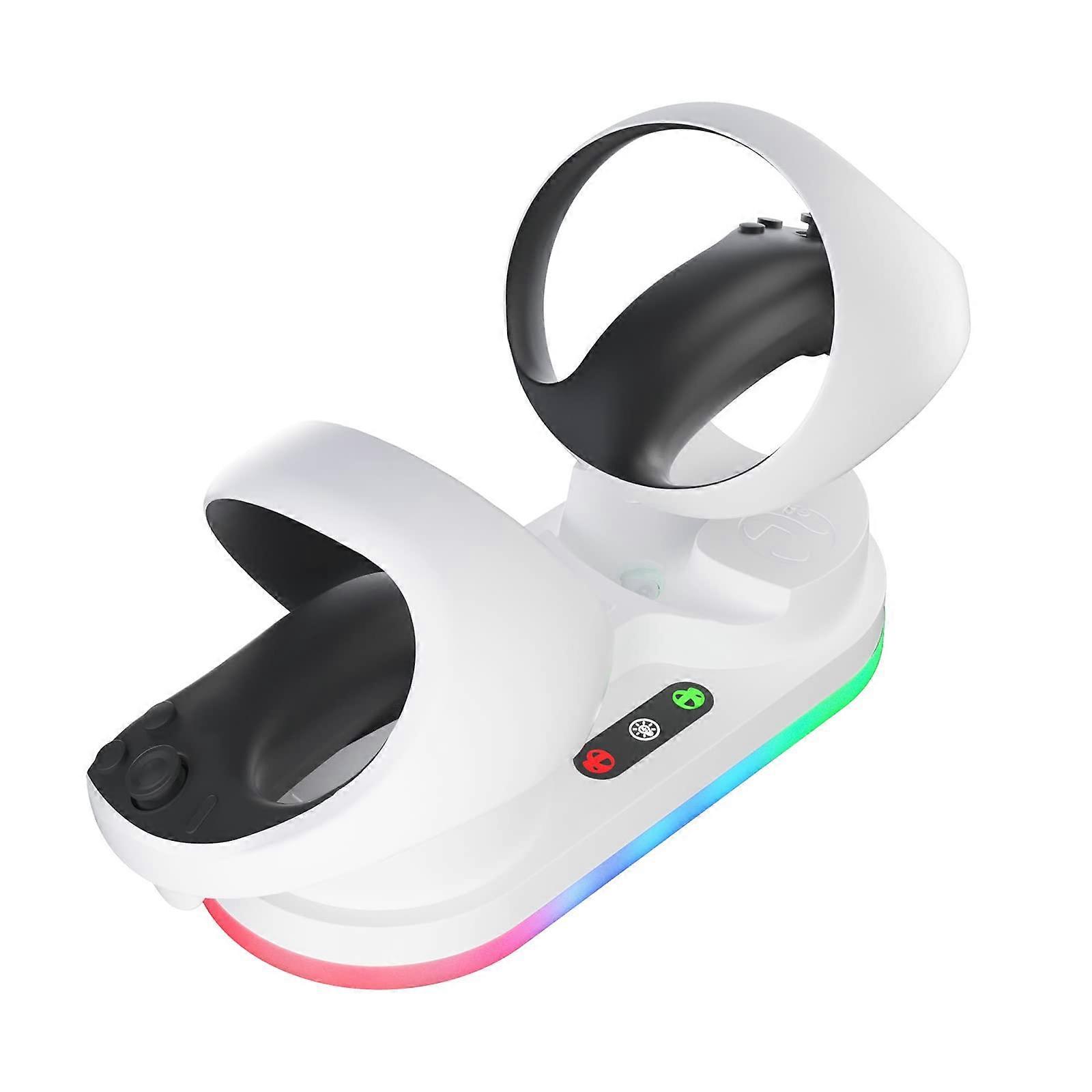 Charging Dock with Fast Charging LED Display Stand and Storage Base for VR2 Controller