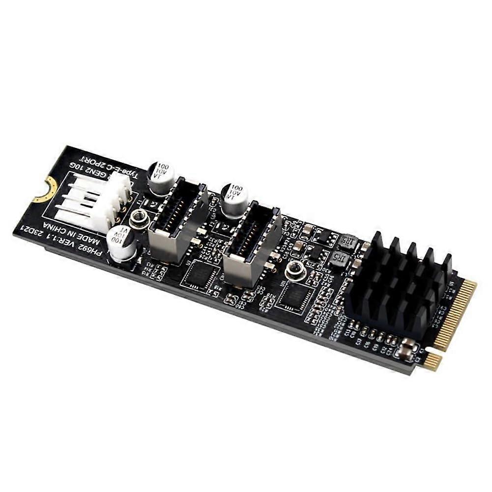 M.2 PCIe to USB 3.0 TypeE TypeC Expansion Card with Speed Data Transfer and Stability