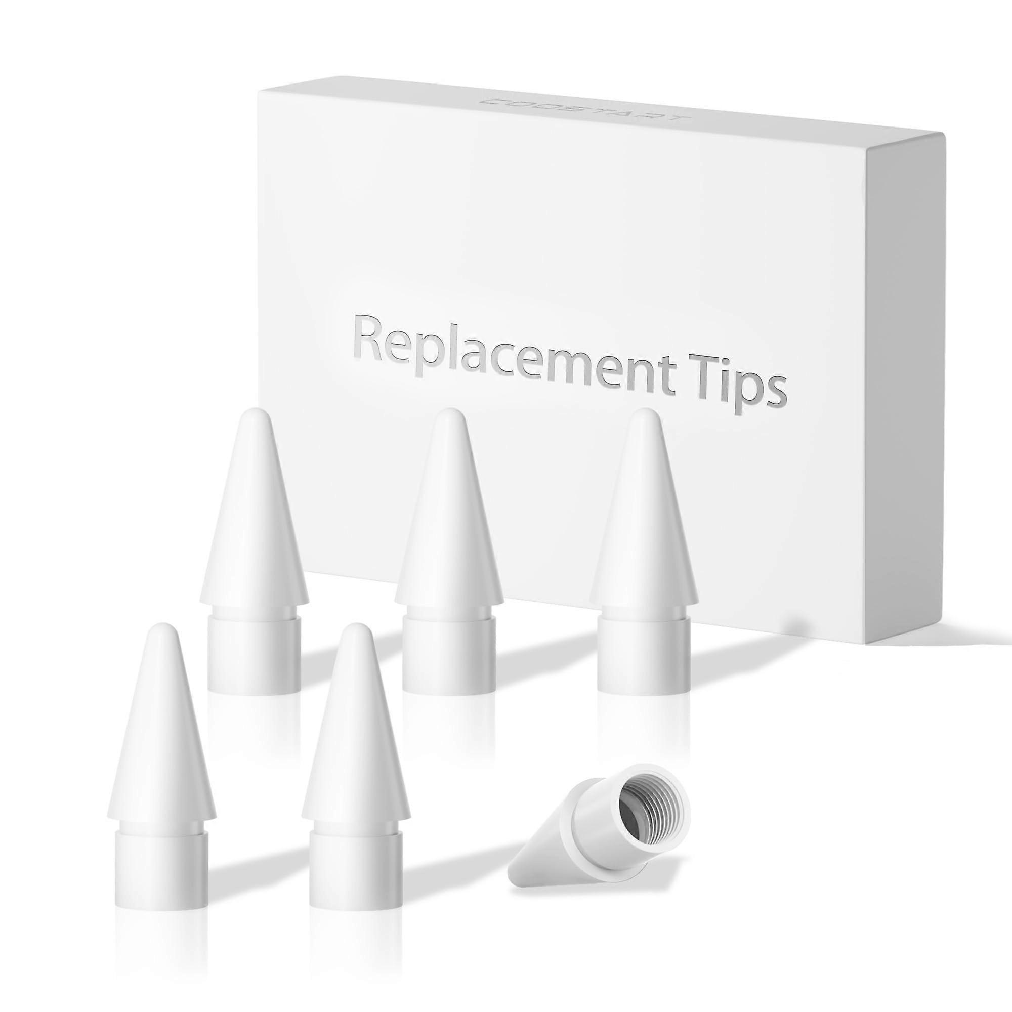 Replacement Nibs Tips for Apple Pencil Pro 2nd 1st Gen USBC, Precise Writing Control, 6Pack