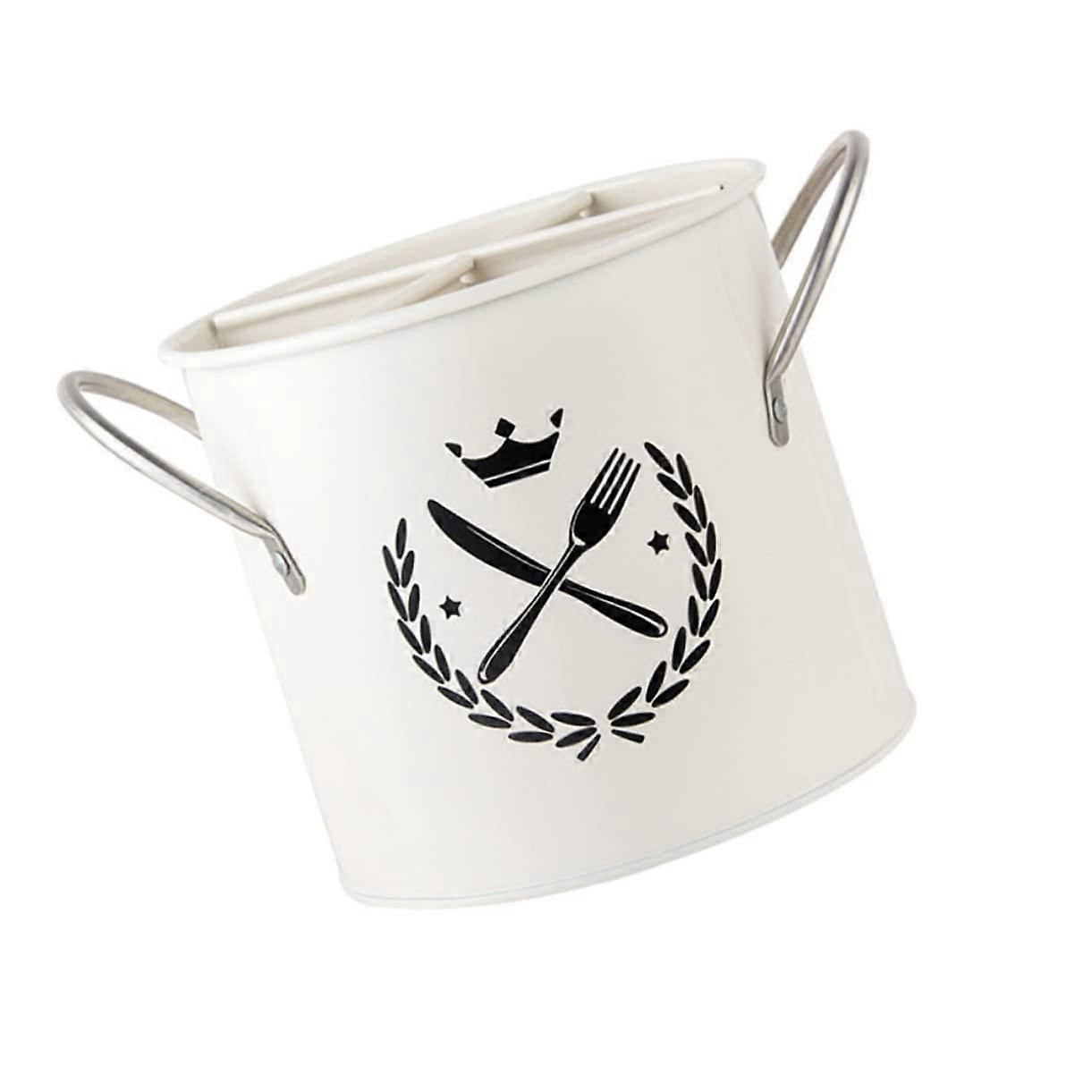 Utensil Holder with MultiGrid Storage and Fast Drainage, SpaceSaving Cutlery Organizer for Kitchen