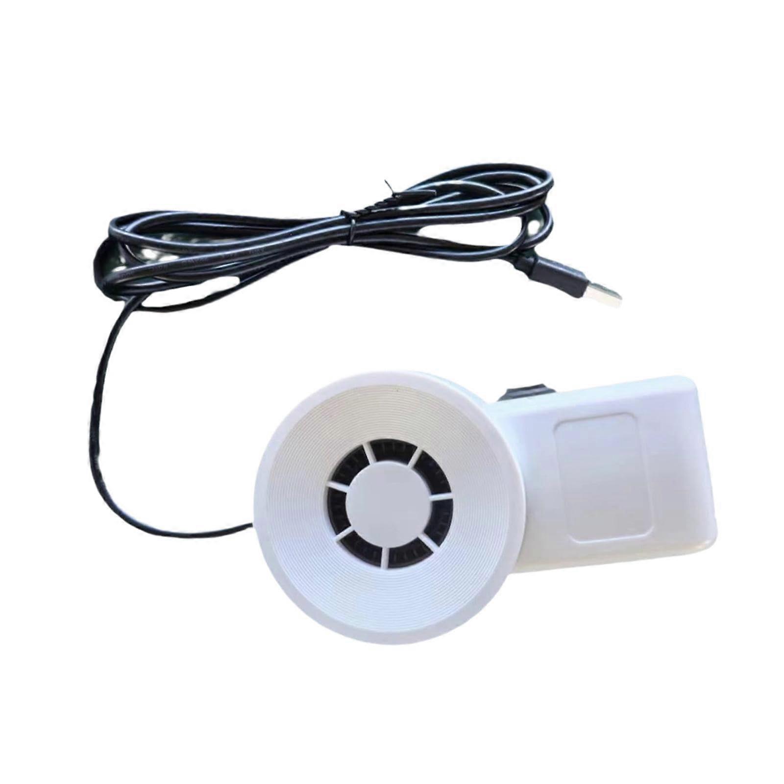 Aquarium Cooling Fan with Efficient Cooling System, Easy USB Setup for Small Fish Tanks, Black