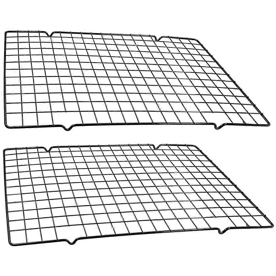 2Pack Heavy Duty Stainless Steel Cooling Rack 10x16 Inch for Baking with Stackable Grid Design