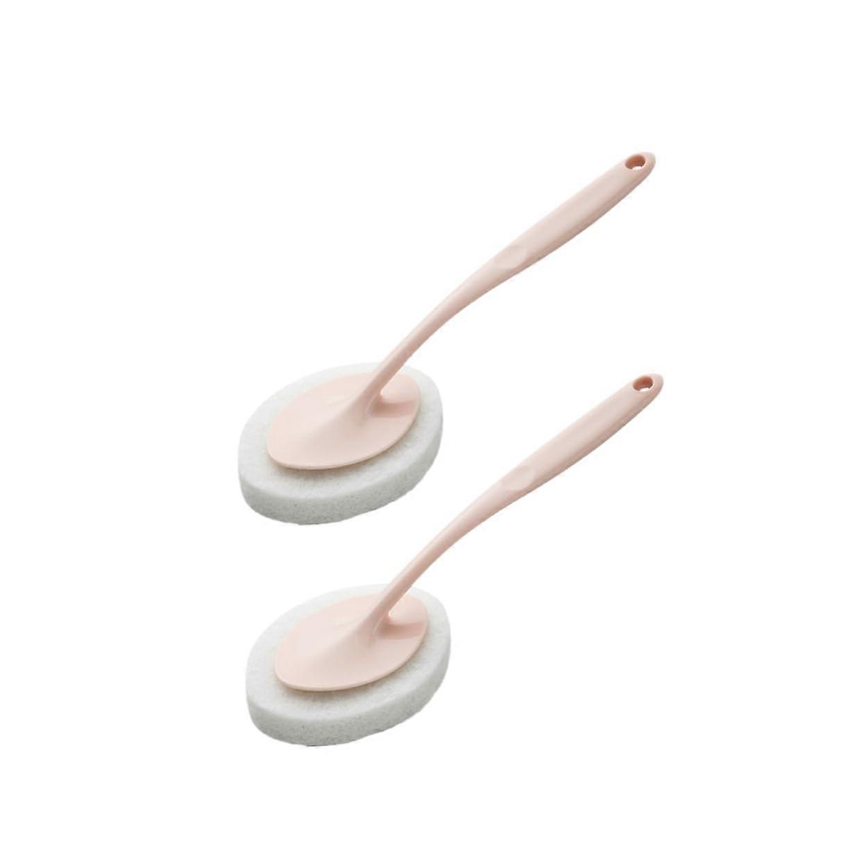 2pcs Cleaning Brush Set with Ergonomic Handle for Kitchen and Bathroom Deep Scrub and MultiSurface Use