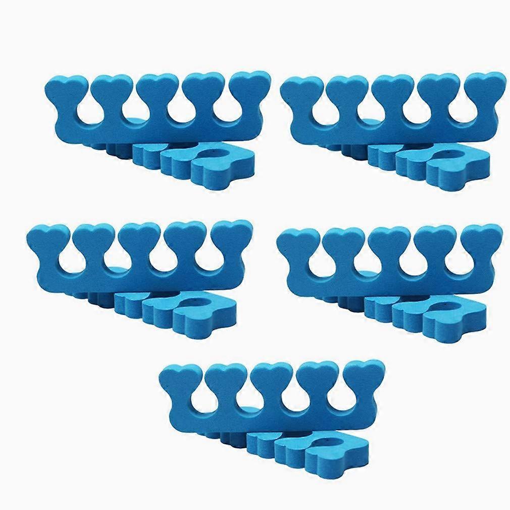 Toe Separators 20 Pack Soft Foam Pedicure Spacers for Smudge Nail Polish Blue