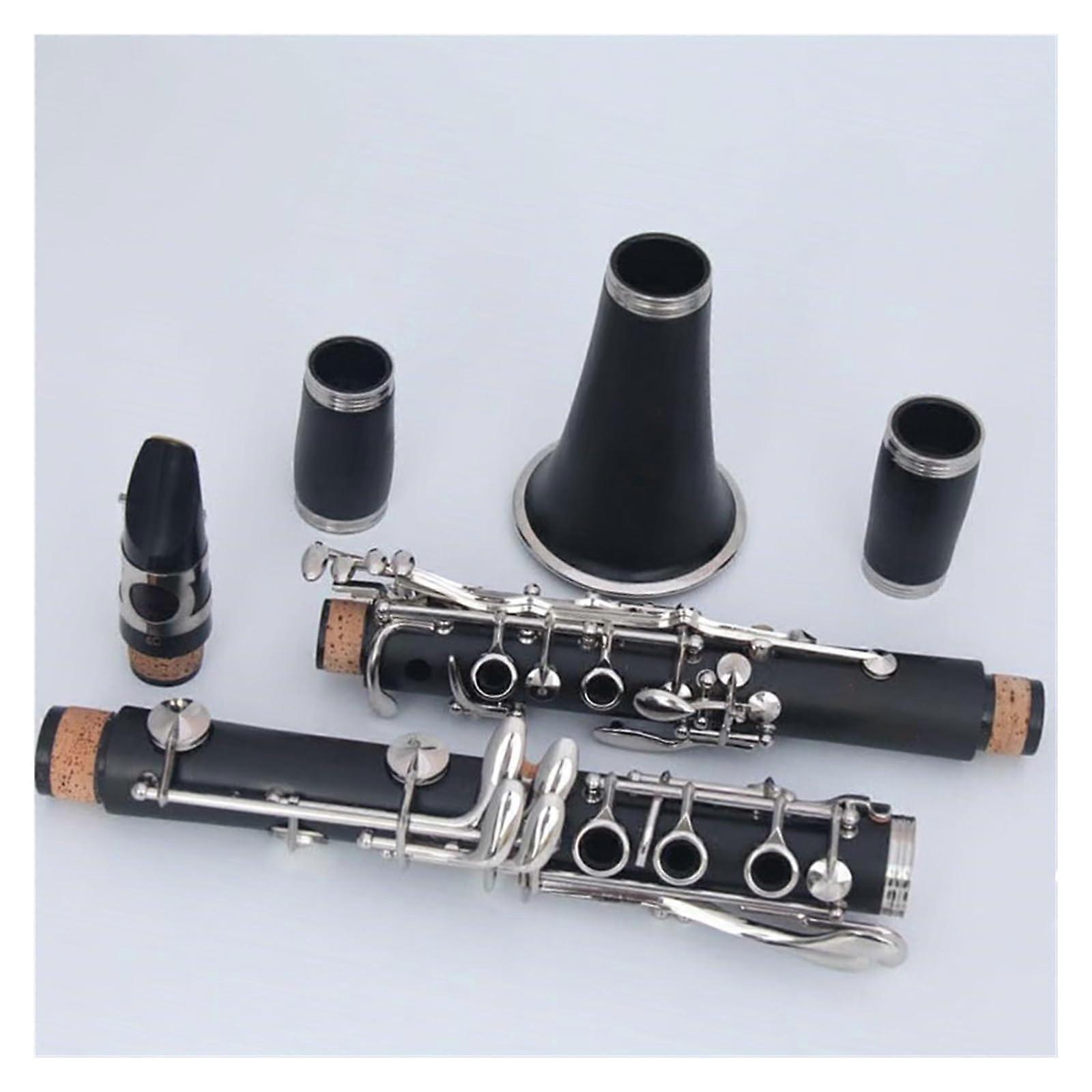 B Flat Student Clarinet for Beginners with Fast Key Response and Clear Tone Projection Bakelite Body