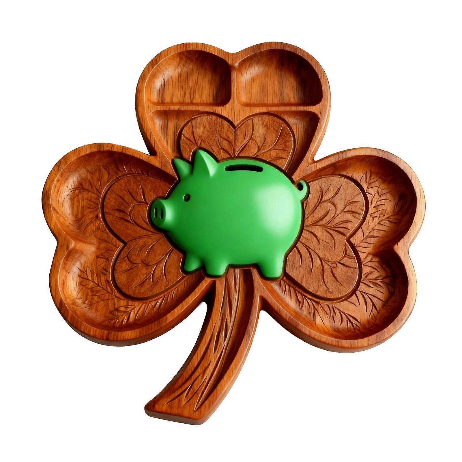 Rabbit Shape Serving Board with Multiple Compartments for Meat Fruit Nuts