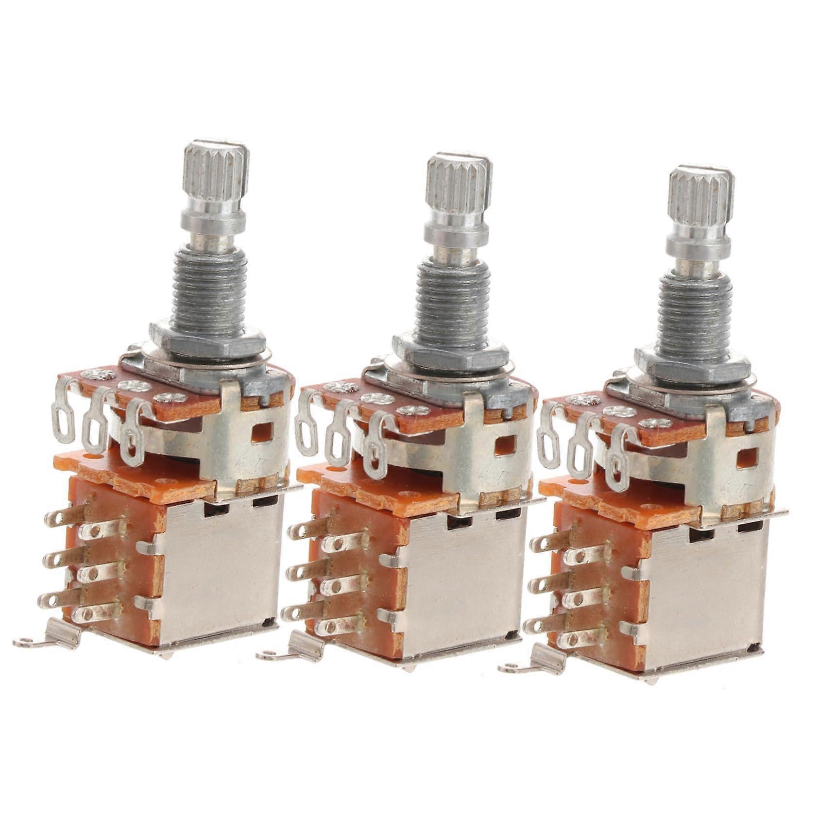 Push Pull Guitar Potentiometer Set for Coil Splitting Control with Lightweight Tone Knobs 3pcs