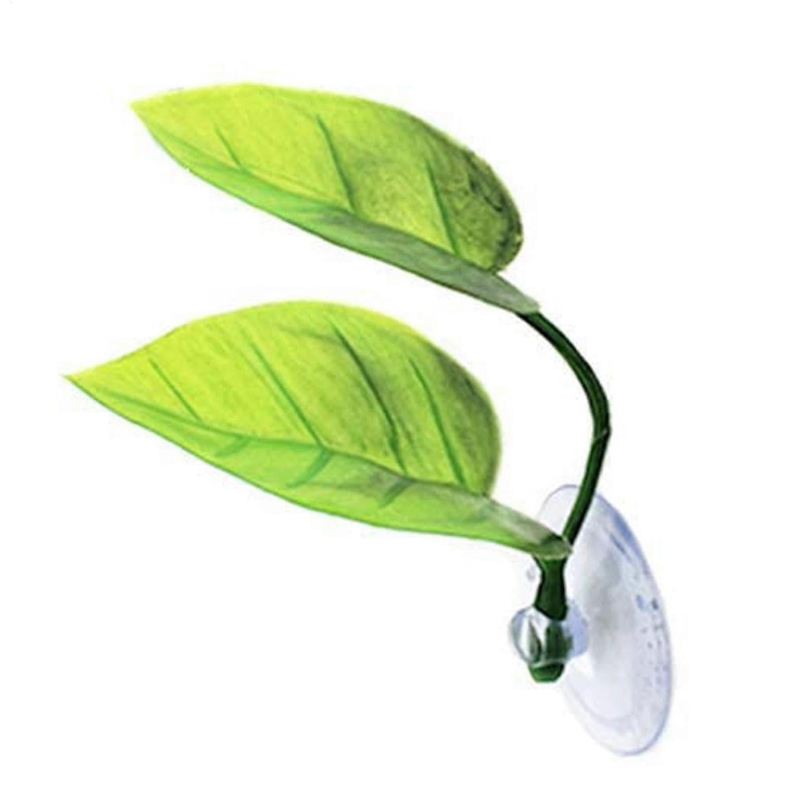 Betta Leaf Hammock with Suction Cup, Natural DoubleLeaf Bed for Betta Fish Tank Accessories
