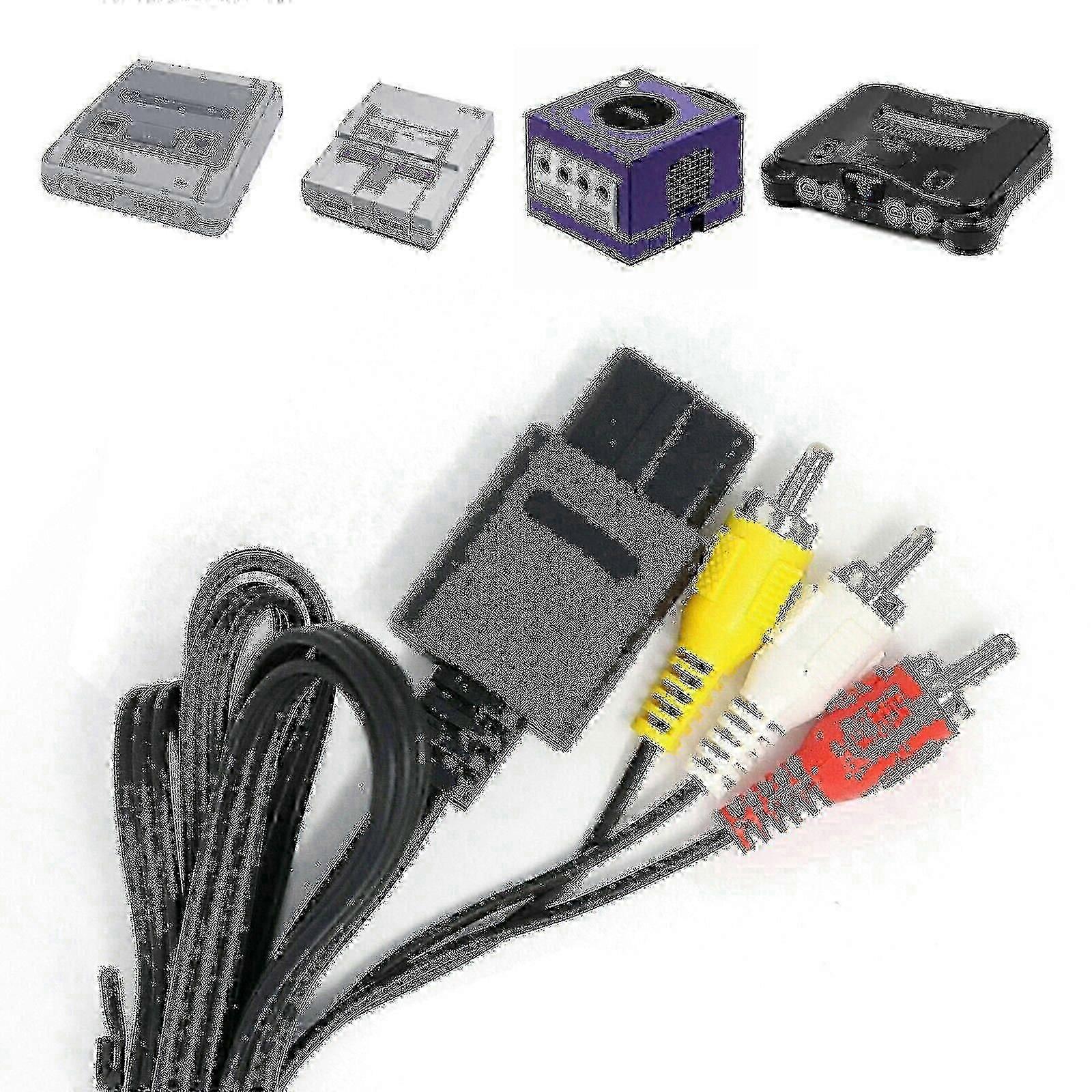 av video cable for snes gamecube n64 rca