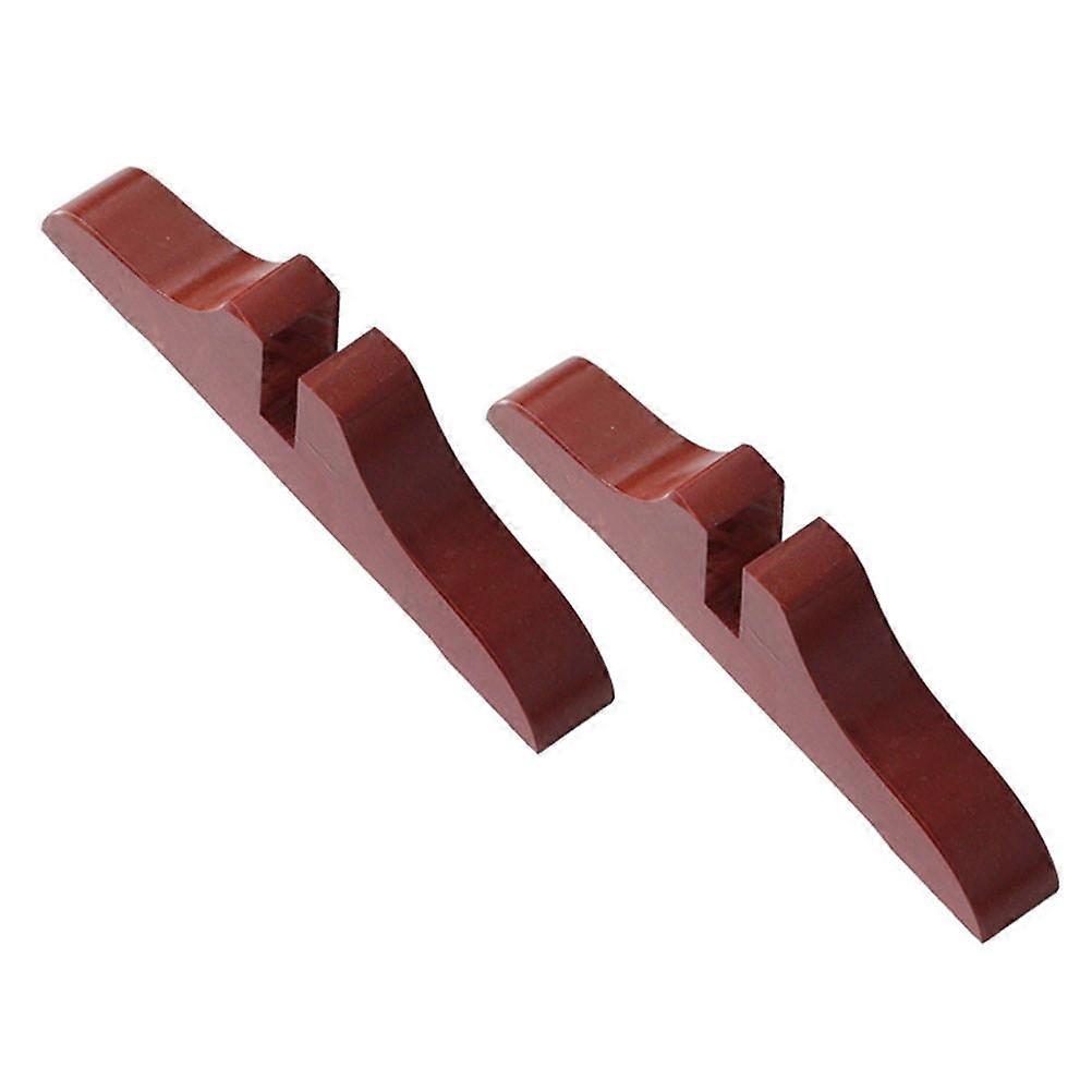 Plastic Screen Bracket Household Divider Clamp for Support Use 2Pcs Brown