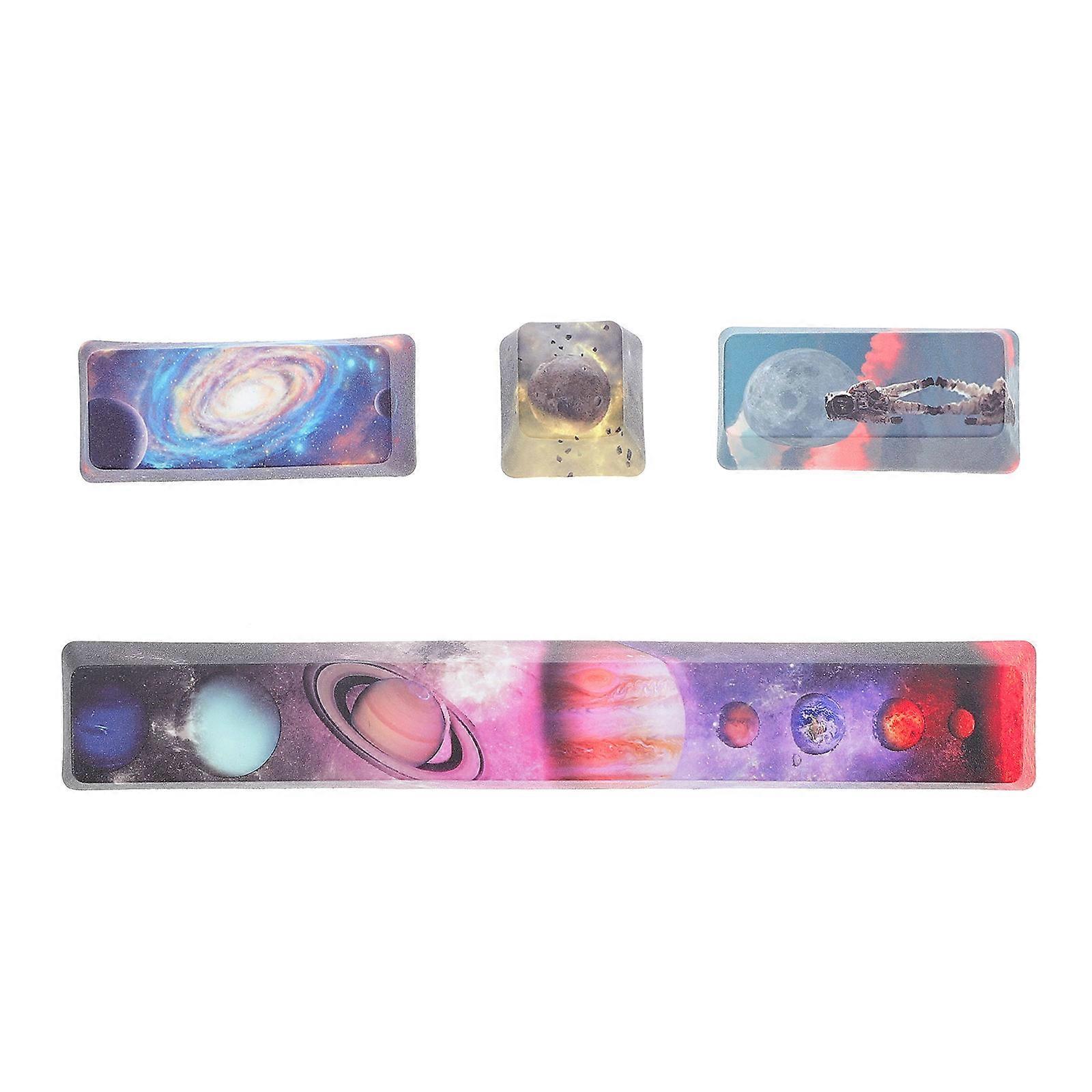 Key Cap Pbt Mechanical Keyboard Replacement for Decor 4Pcs Pack