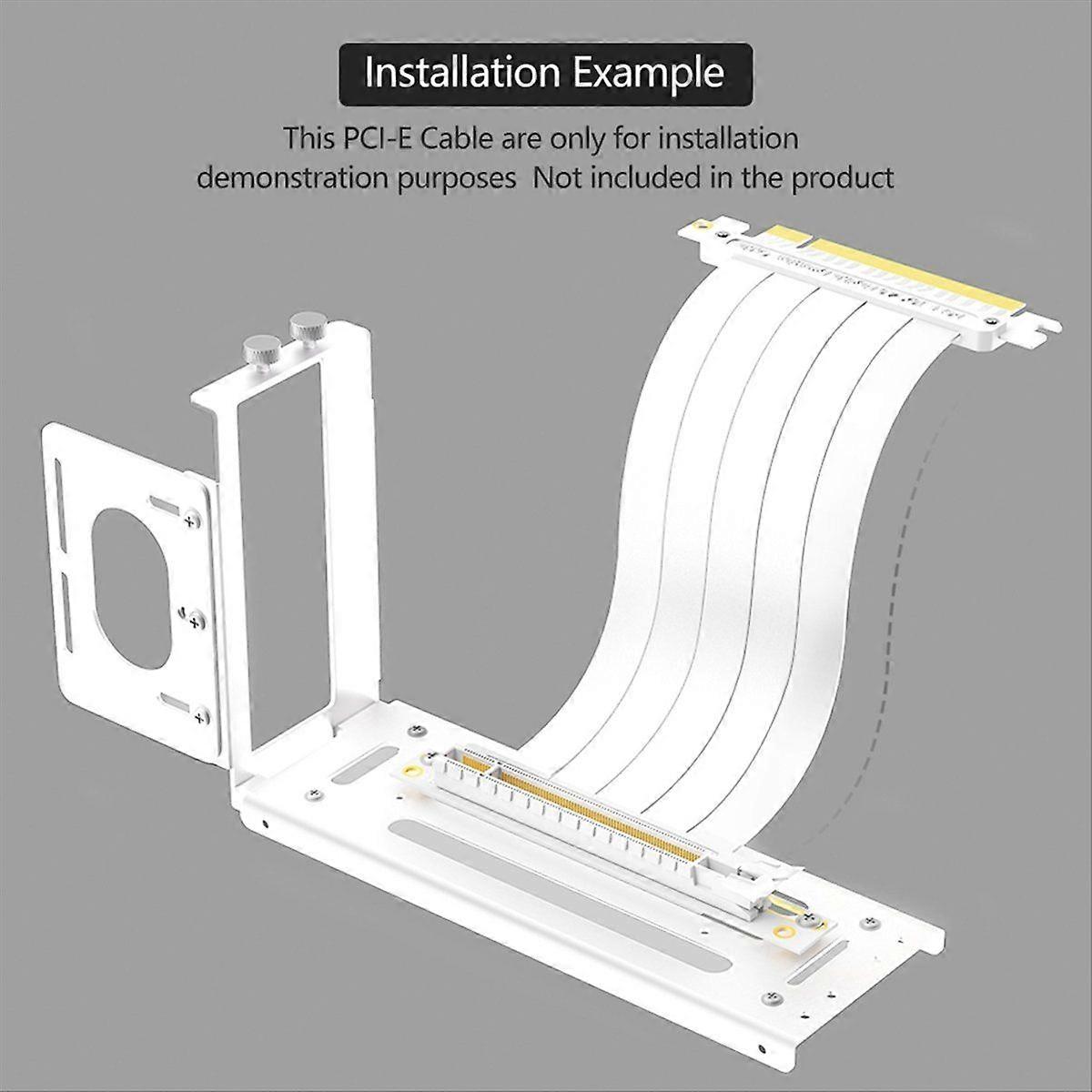 Vertical GPU Mount Bracket,2 Slots Graphics Card Steering Holder,A
