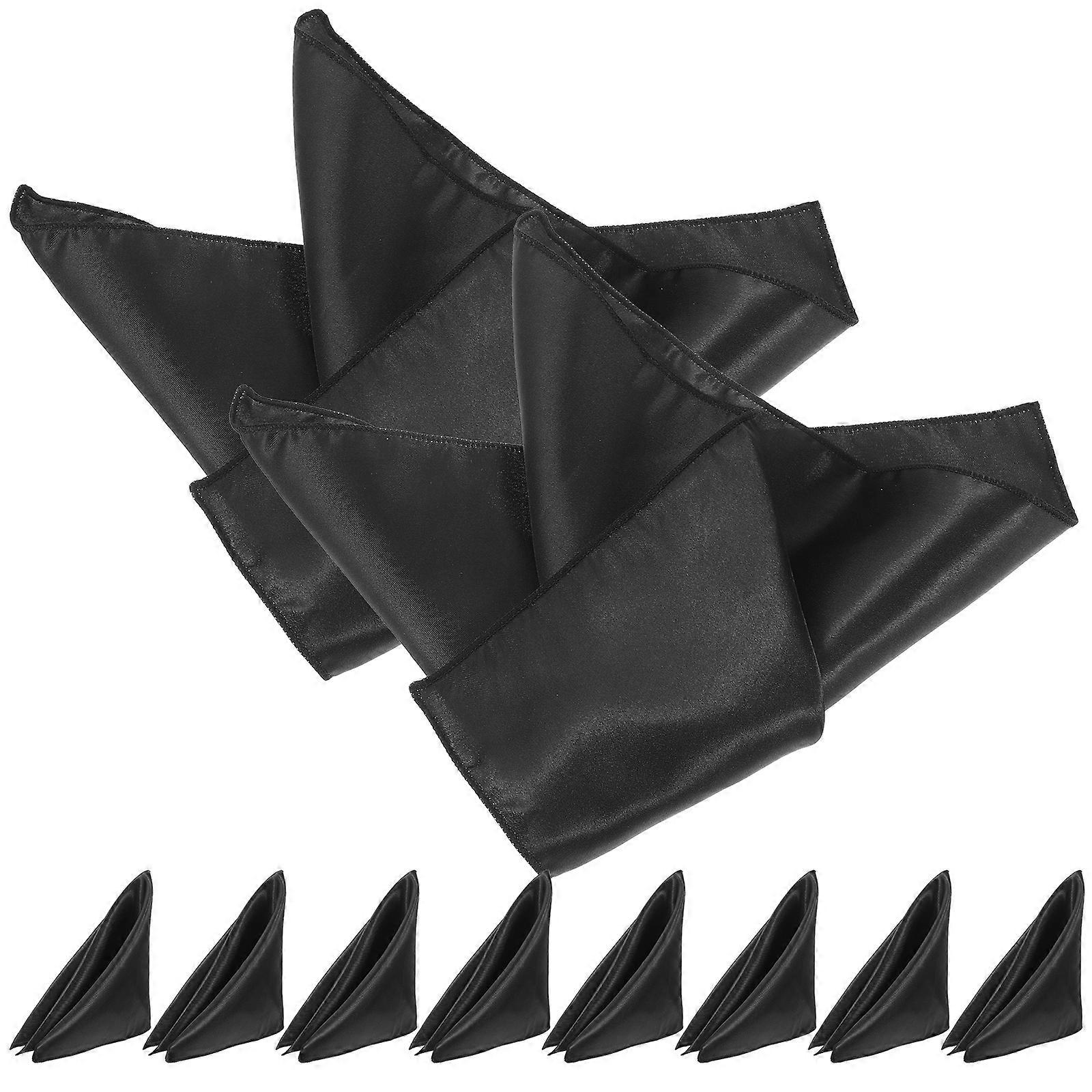 Black Napkin Cloth for Wedding Use 30 Sheets Multi-Use Table Napkins