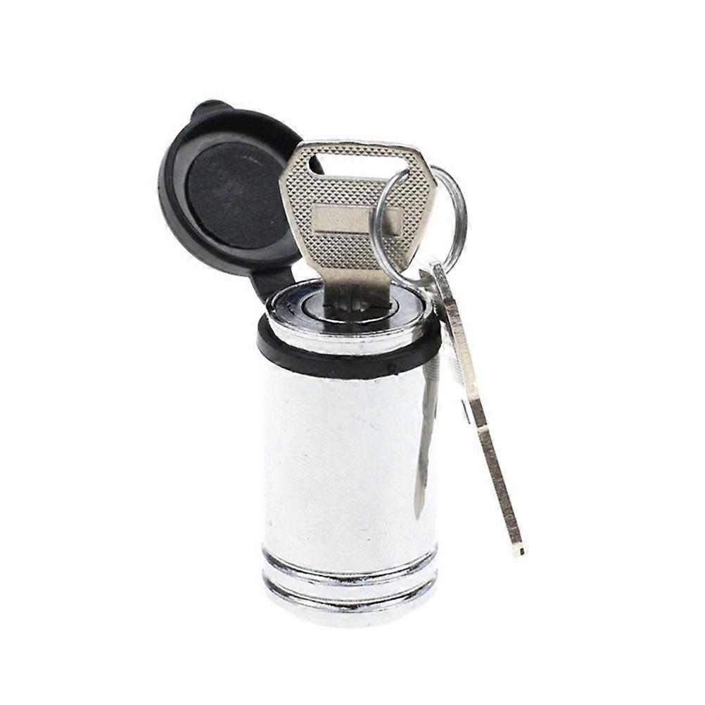 Trailer Locks Anti-Theft Latch Lock for Car Use 2Pcs Durable Silver Hitch Pin