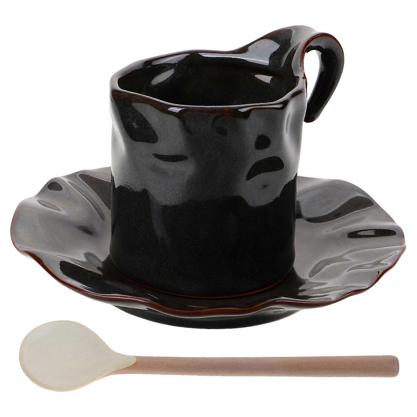 Ceramic Cup with Saucer Coffee Cup for Drinking 1Set