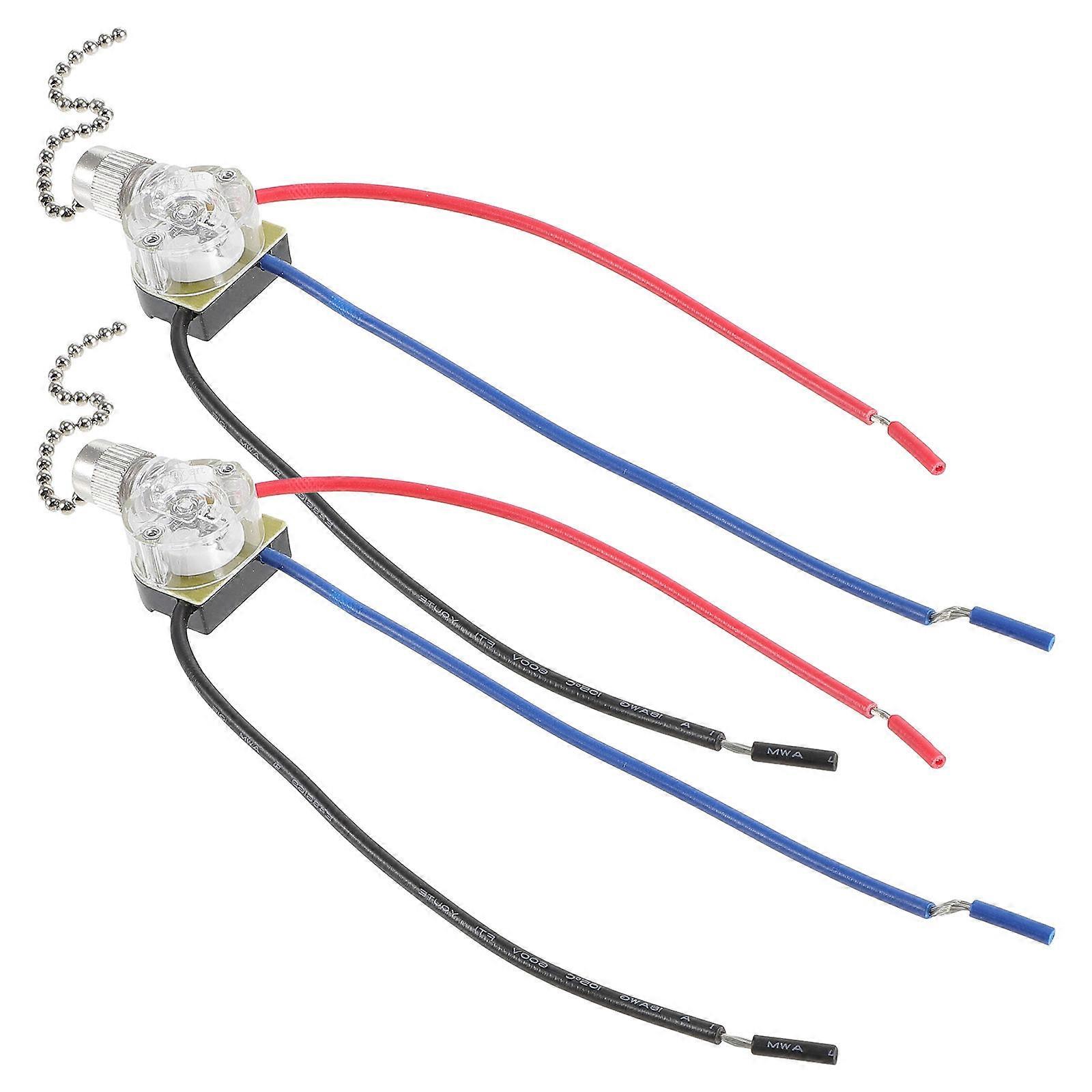 Ceiling Light Control Pull Chain Set 2Pcs Ideal For Home Use 45Cm Length Multi Color