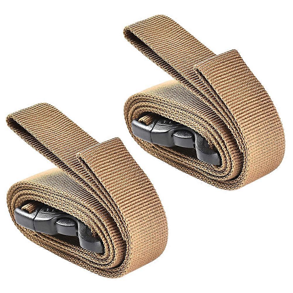Khaki Luggage Strap 2Pcs Durable Strap for Outdoor Activities