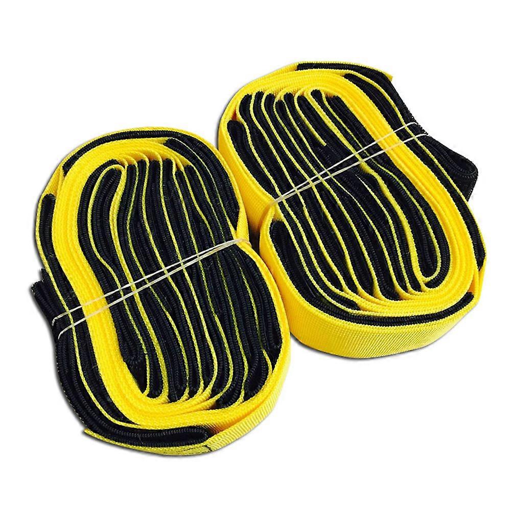 Yellow Straps for Team Training 2Pcs Outdoor Race Game Bands